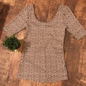 Classy Sheerlike Top. Shaped to fit